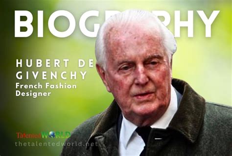 age d'or de givenchy|hubert de givenchy personal life.